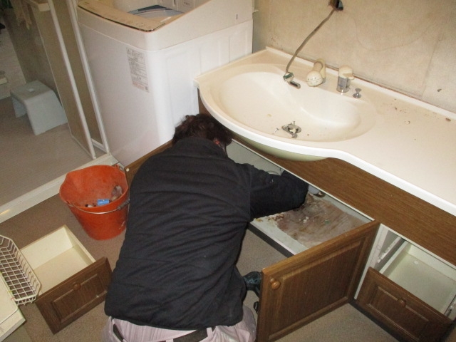 呉市押込　脱衣室・トイレリフォーム　T様邸①
