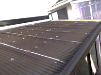ビニール屋根貼り替え工事