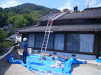 屋根の葺き替えと調整工事