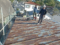 屋根カバー工法葺き工事