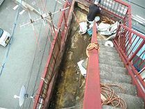 階段下防水工事