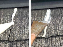 屋根工事…屋根はカラーベストです。