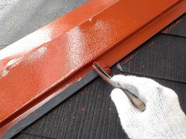 屋根工事…屋根はカラーベストです。