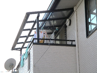 呉市　バルコニー屋根新設