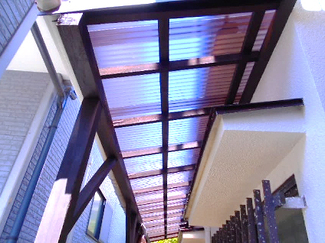 木製テラス屋根改修工事