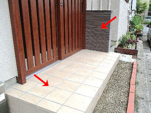 呉市　玄関口ポーチ床リフォーム